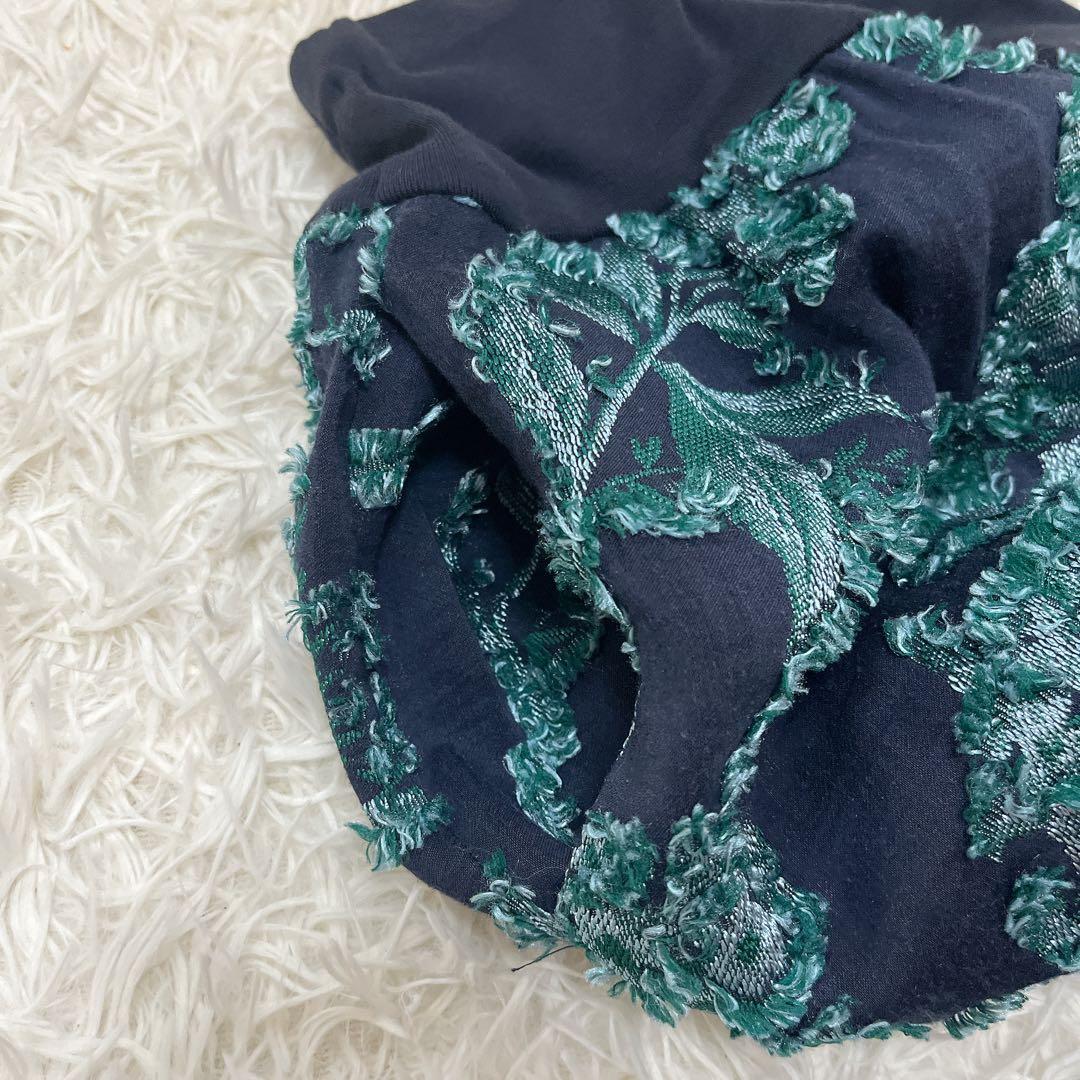 BEARDSLEY ジャガード サルエル パンツ ゴム 刺繍