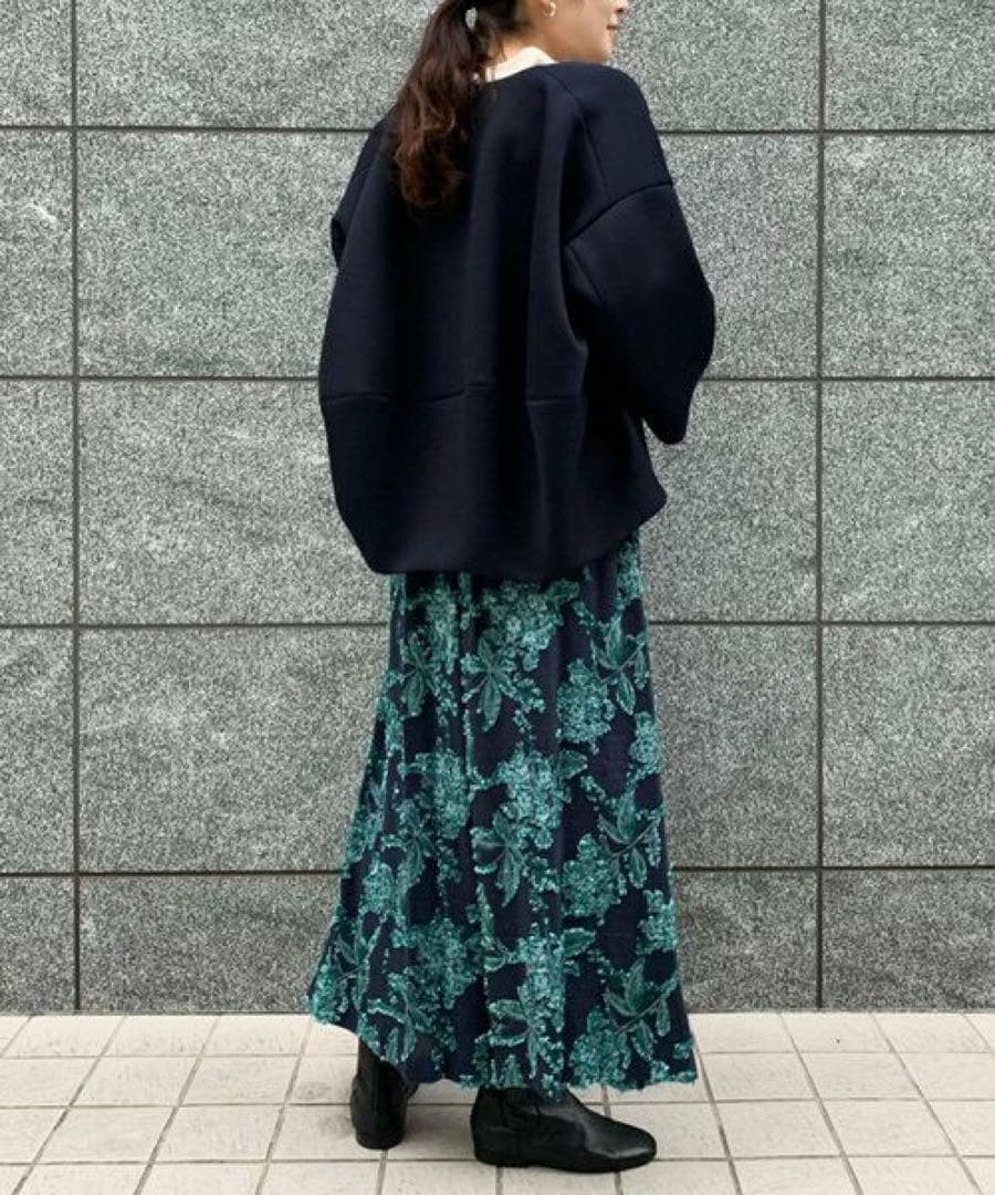 BEARDSLEY ジャガード サルエル パンツ ゴム 刺繍