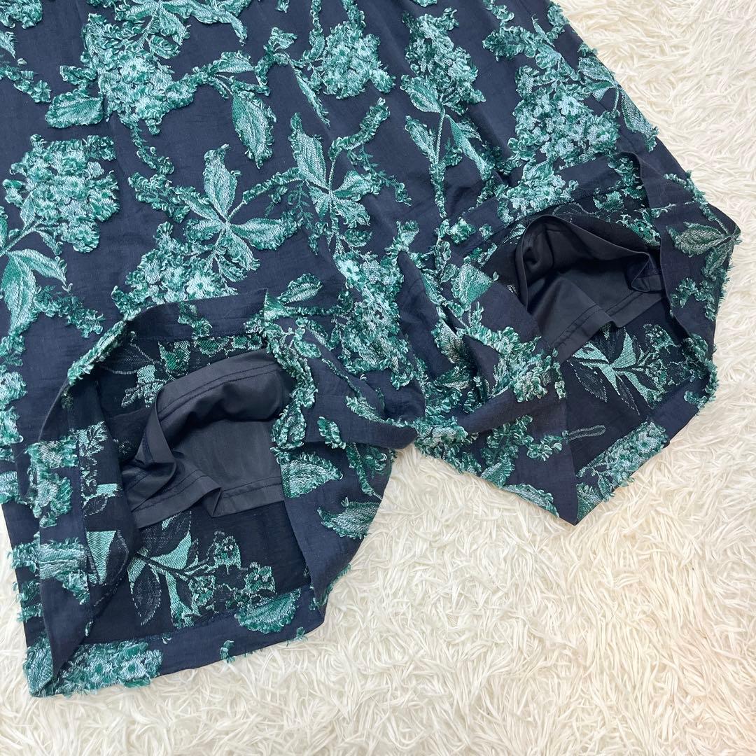 BEARDSLEY ジャガード サルエル パンツ ゴム 刺繍