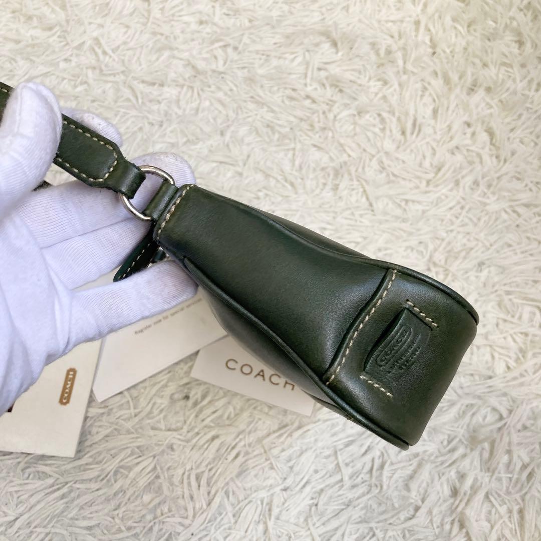 極美品 vintage coach old accessory porch 緑