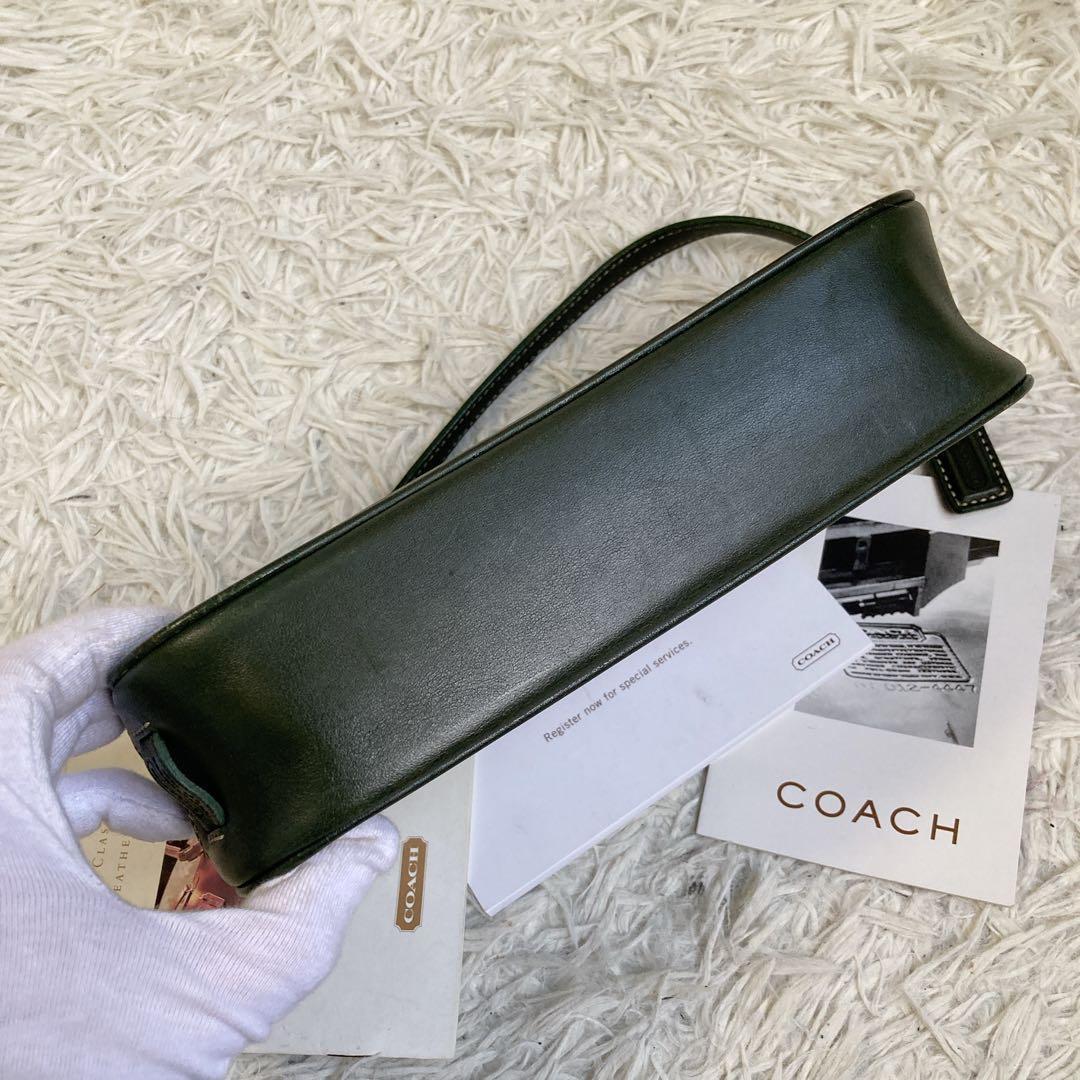 極美品 vintage coach old accessory porch 緑