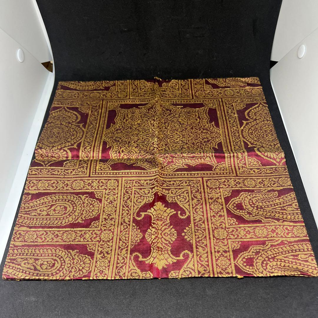 珍品 帛紗 大虚山光悦寺 山下恵光書付 インド土産 モール服紗 モール