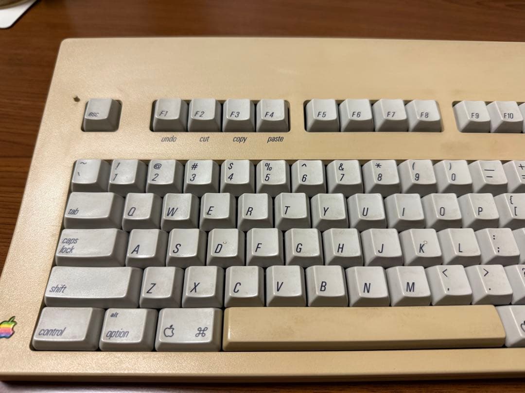 初代 Apple extended keyboard US配列 USBアダプター ADB to USB