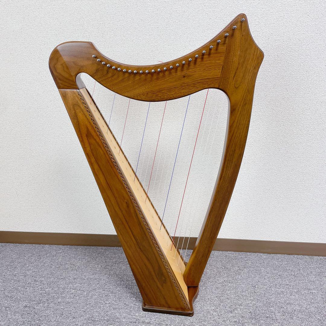 liraAOYAMA ハープ 25s 25弦　サウルハープ　ブラウン