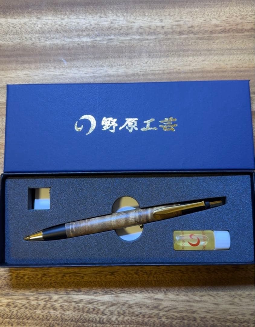 野原工芸旧型シャープペンシルマーブルウッド固定式口金