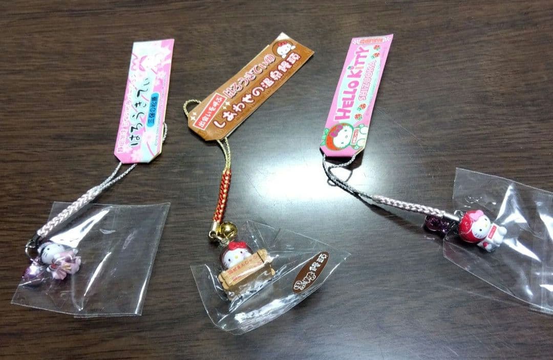 ご当地ハローキティ ストラップ 根付け 9個セット