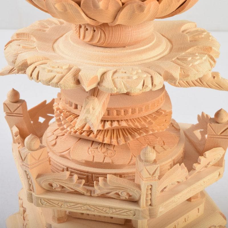 仏教美術 桧彫刻 大日如来坐像 仏像 華鬘台 C 8801