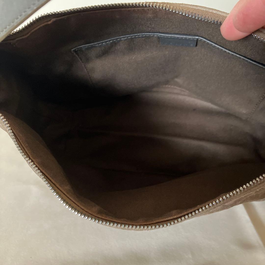 CELINE スエード ワンショルダー マカダム柄