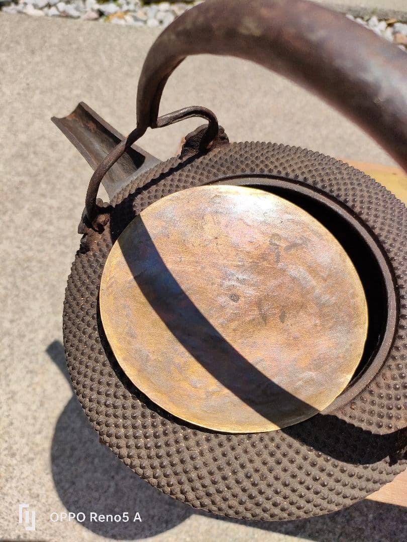 蔵出☆天保時代 骨董品 鋳鉄 茶 一点から 天保時代 花器 アート レトロ