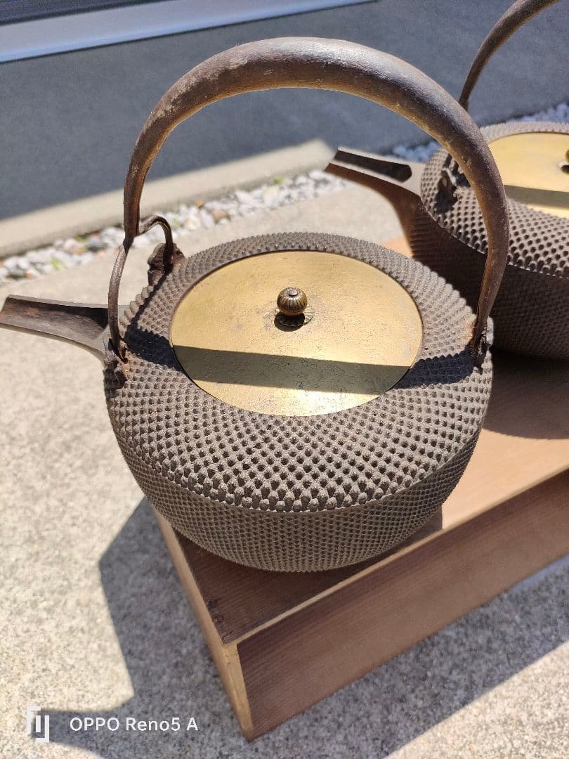 蔵出☆天保時代 骨董品 鋳鉄 茶 一点から 天保時代 花器 アート レトロ