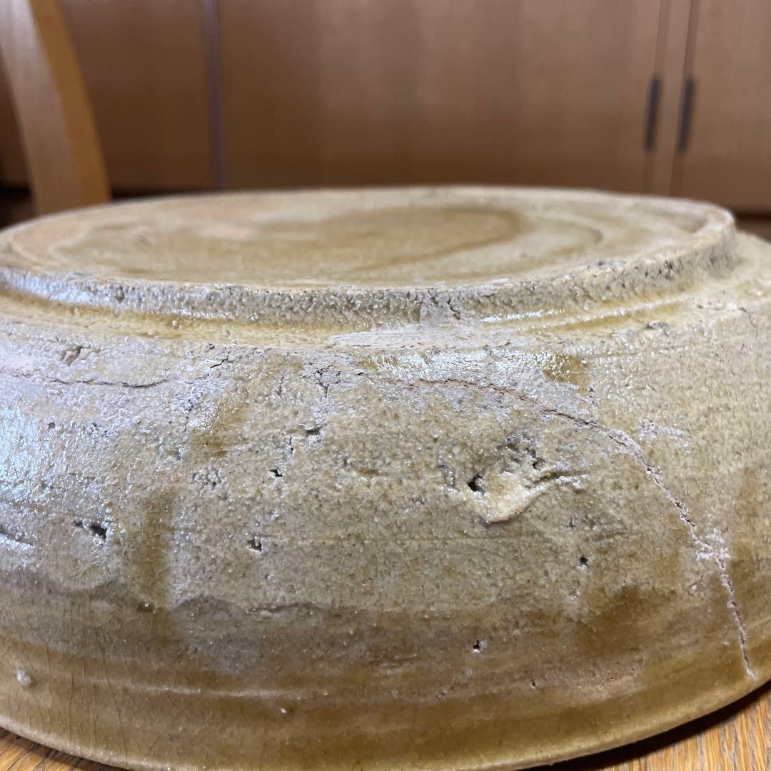 魯山人　黄瀬戸鉢　坂田甚内　ガラス皿５枚　箱なし