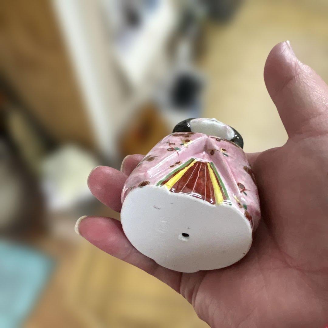 か*こ様 【銀座 和光 WAKO】陶びな 雛人形 桐箱・台座付 親王飾り 陶器製