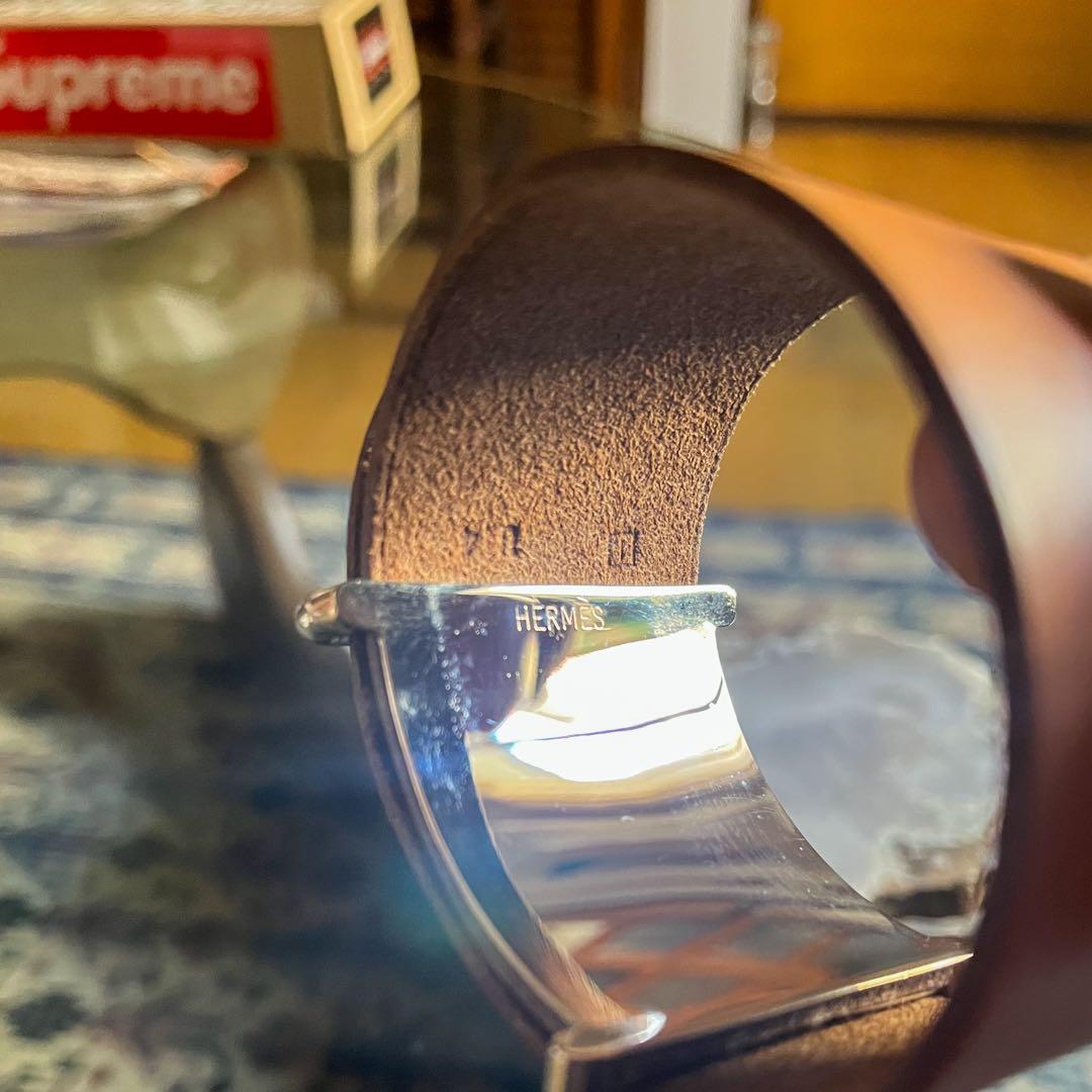 希少 美品 HERMES アピ マルジェラ期 レザーブレスレット エルメス