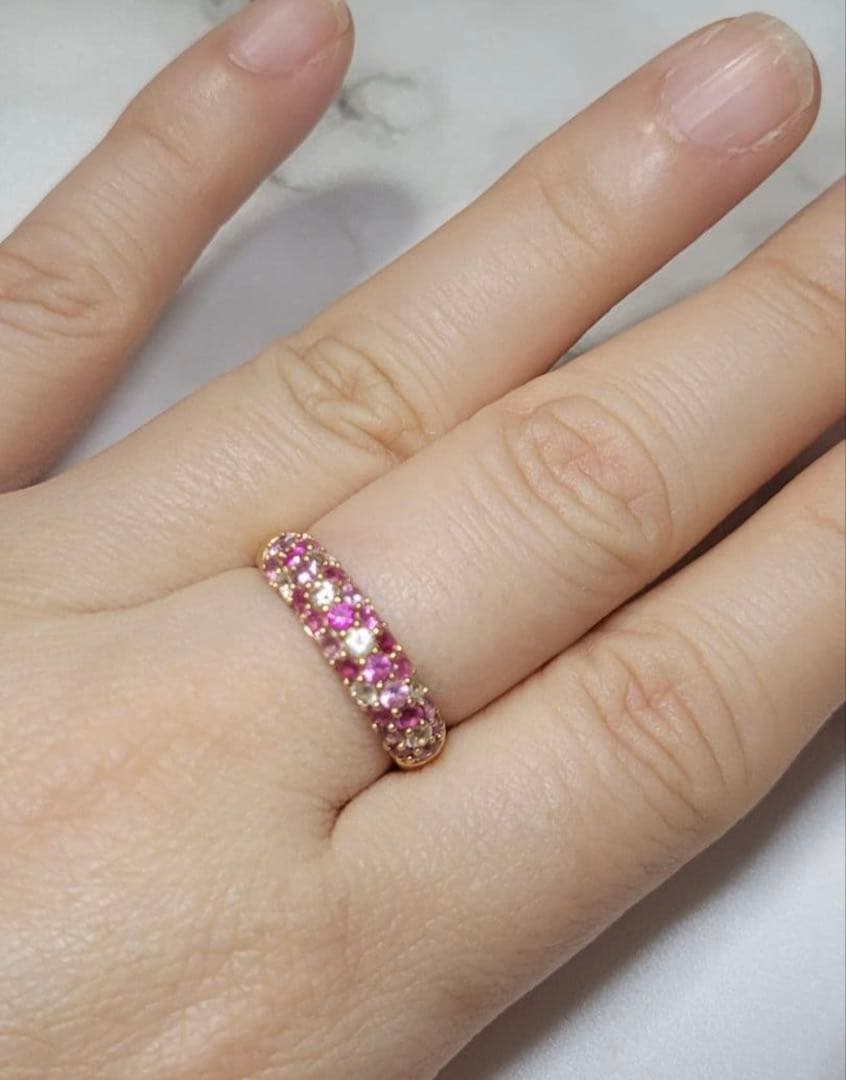 K18 サファイアリング 13号