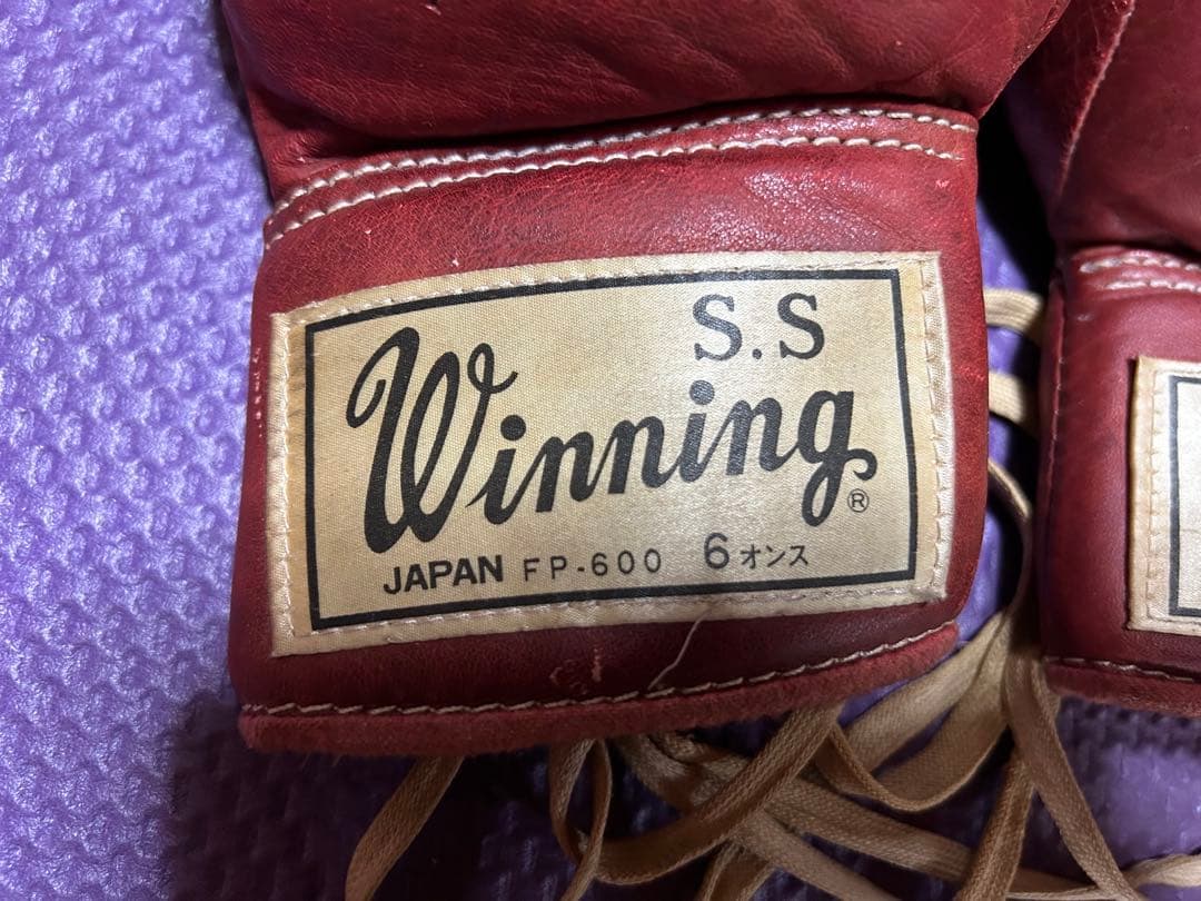 Winning ボクシンググローブ 6oz 赤 ウイニング 旧ロゴ