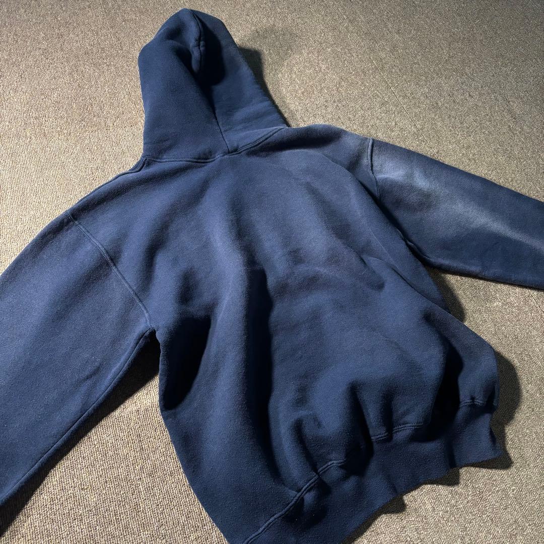 RUSSELL ラッセル 鬼フェード スウェット パーカー UCLA M ナス紺