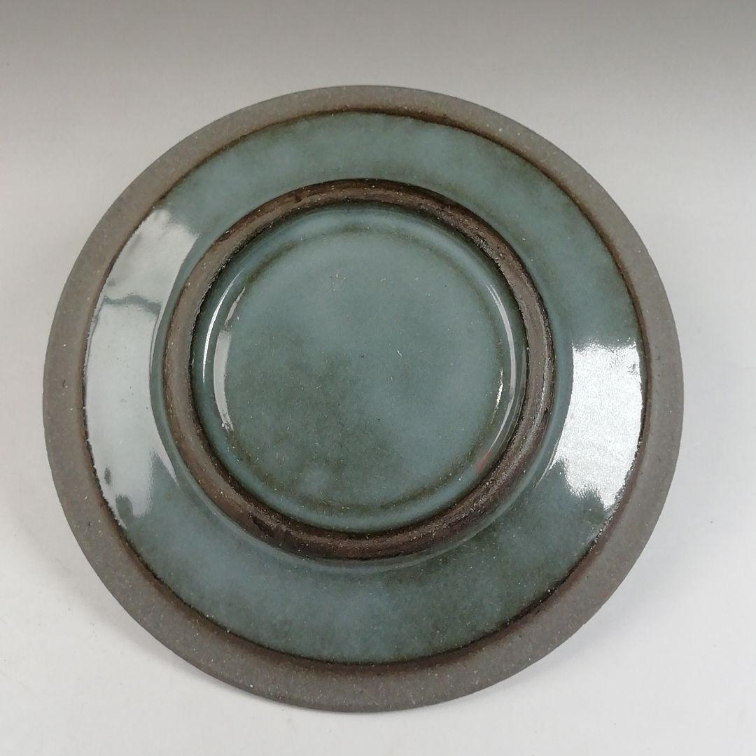 T190 水指 『青磁 水指』『月白』『妙高焼』『髙井進』 共箱 茶道具