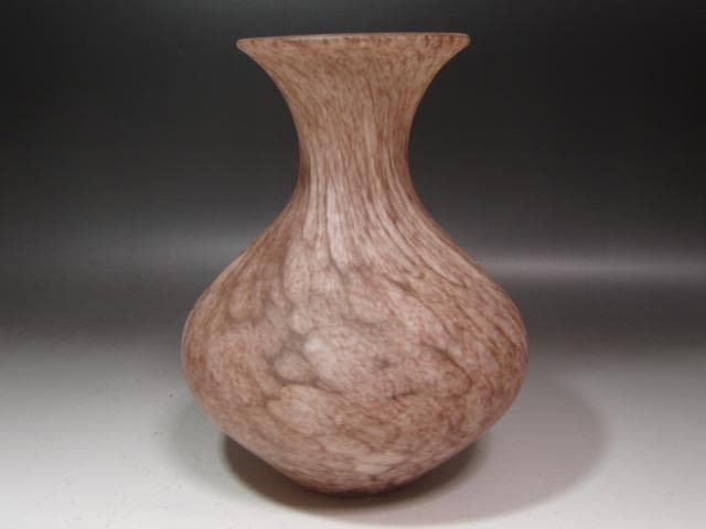 ☆ 藤田喬平 手吹ガラス花瓶 美しい品です☆y243