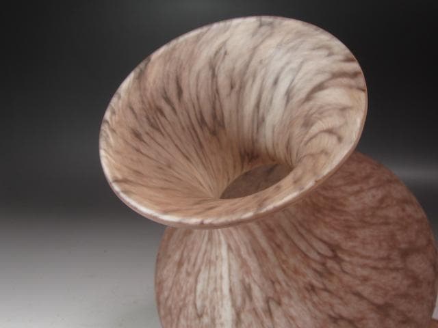 ☆ 藤田喬平 手吹ガラス花瓶 美しい品です☆y243