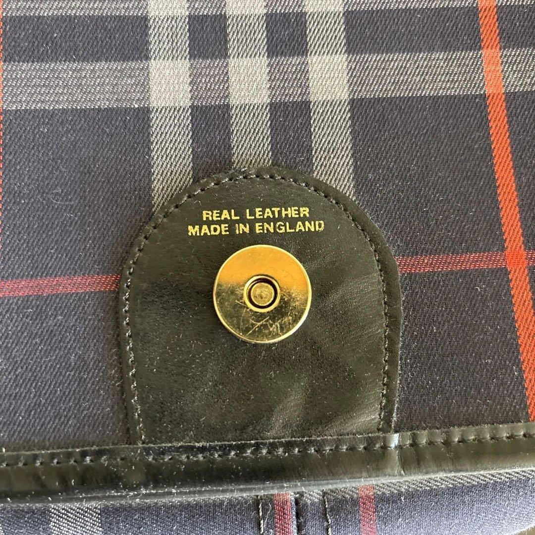 Burberry's チェック柄 本革 ショルダーバッグ