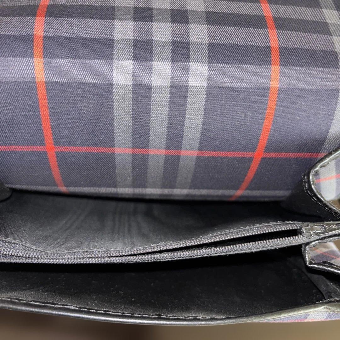 Burberry's チェック柄 本革 ショルダーバッグ