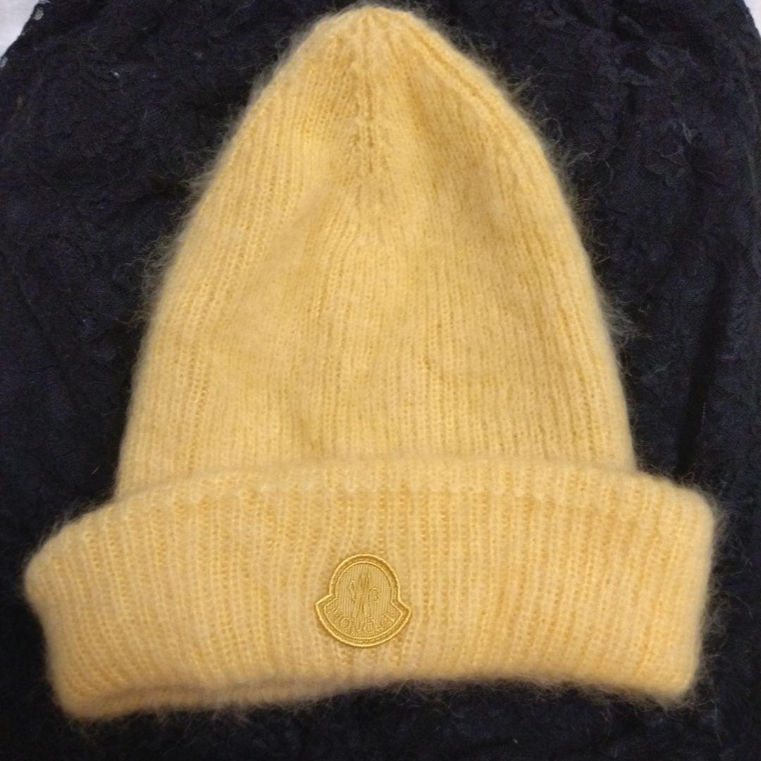 今シーズンMONCLER イエロービーニー ニット帽 フリーサイズ - メルカリ