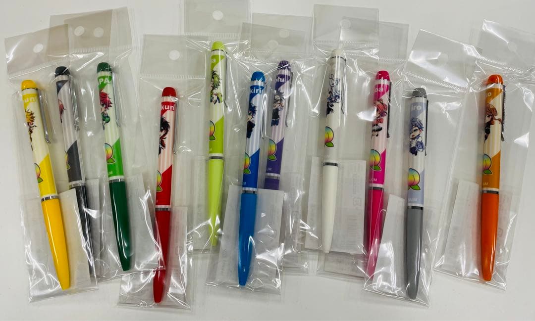 カラフルピーチデザイン ボールペン 11本セット