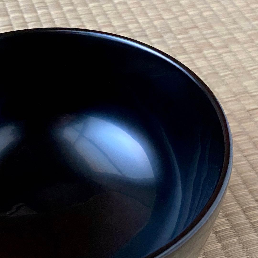 合鹿椀①未使用 輪島塗 けやき 木地呂 合鹿椀 布着せ 内黒