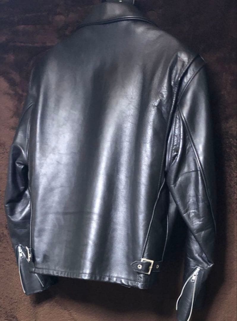 Schott 642 USA製 シングルライダース ジャケット 42 ライナー付