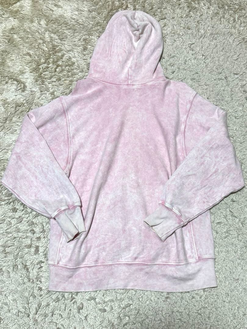 LES TIEN ロンハーマン L ピンク パーカー ウォッシュ加工