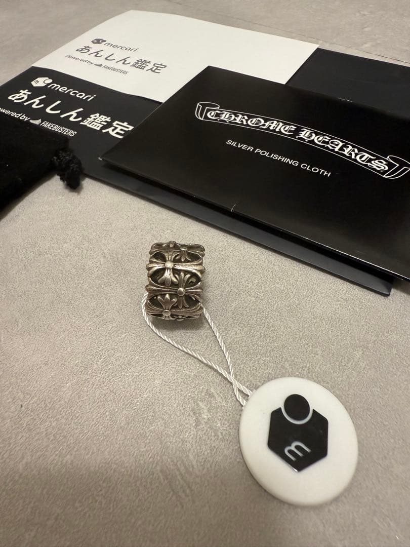 確実正規品　クロムハーツ　セメタリークロス　リング　16号