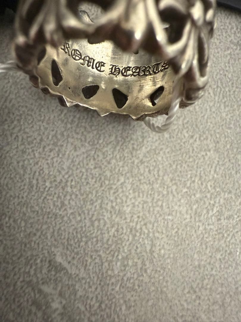 確実正規品　クロムハーツ　セメタリークロス　リング　16号