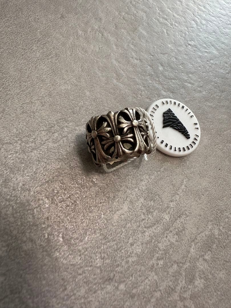 確実正規品　クロムハーツ　セメタリークロス　リング　16号