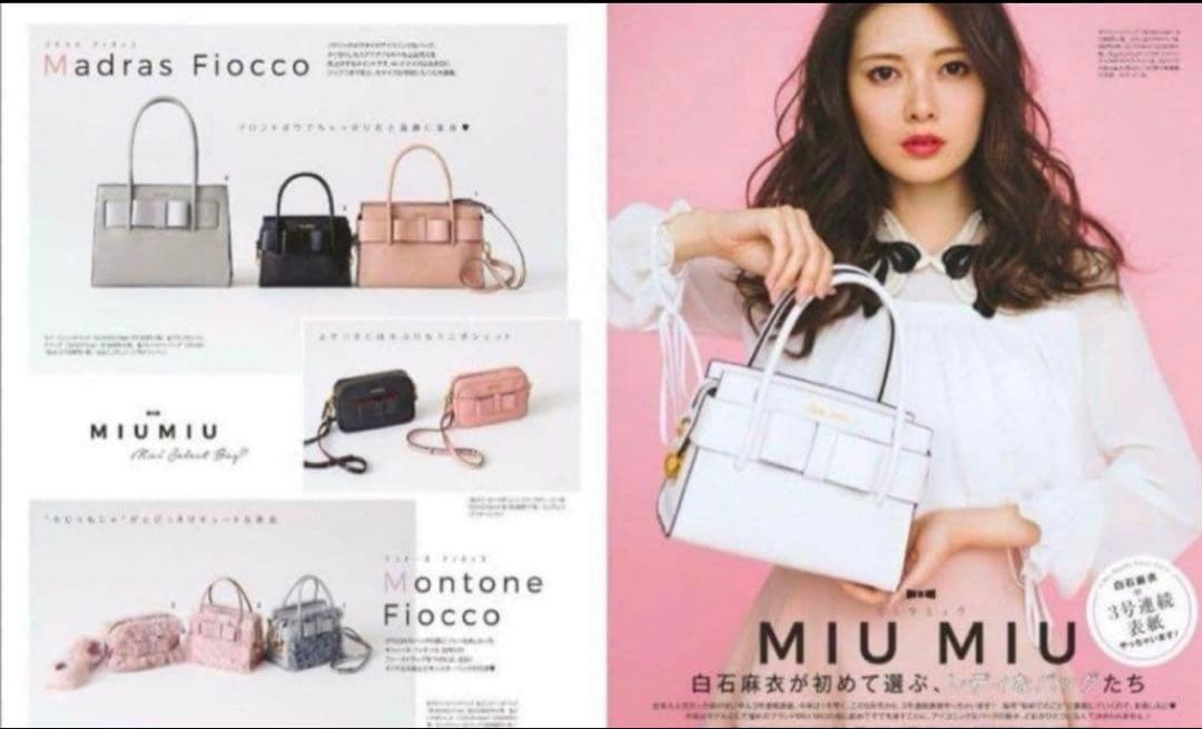 miumiu ミュウミュウ マドラス フィオッコ 2way ショルダーバッグ