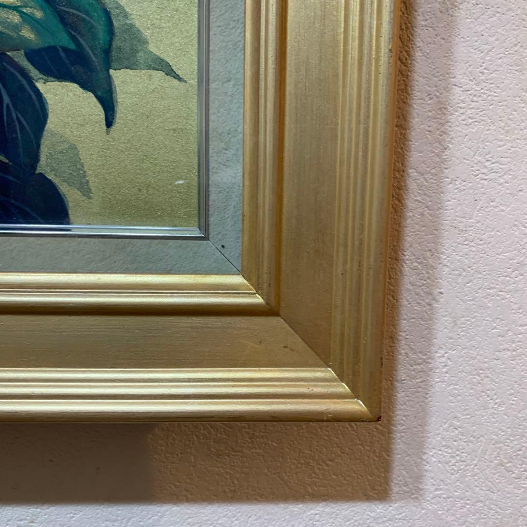 絵画 額装 日本画肉筆 真作 武井篤胤『富貴花』10号