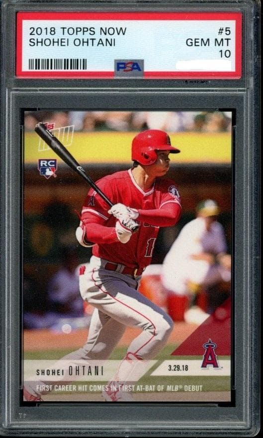 大谷翔平 大谷翔平 MLB初ヒット カード（英語版）PSA鑑定済(10点満点)