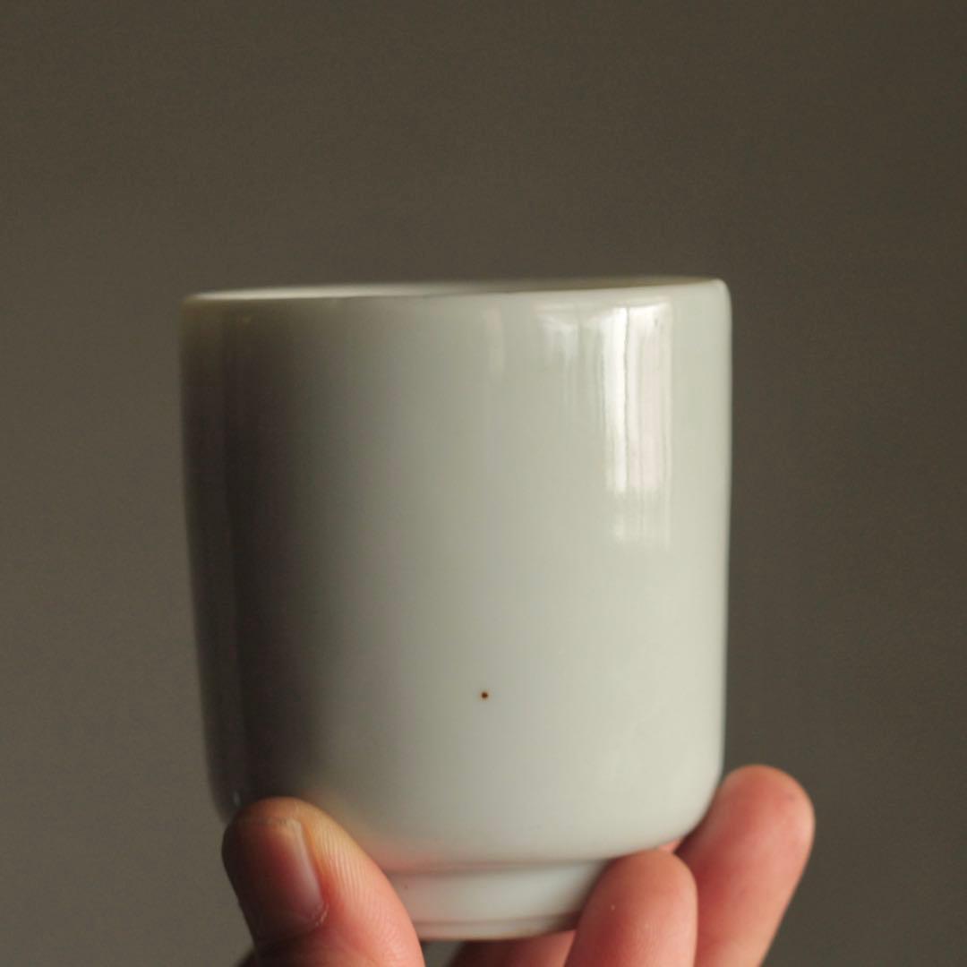 白磁 筒碗 筒盃 No.3 酒器 古道具 アンティーク 検 ） 伊万里波佐見平佐