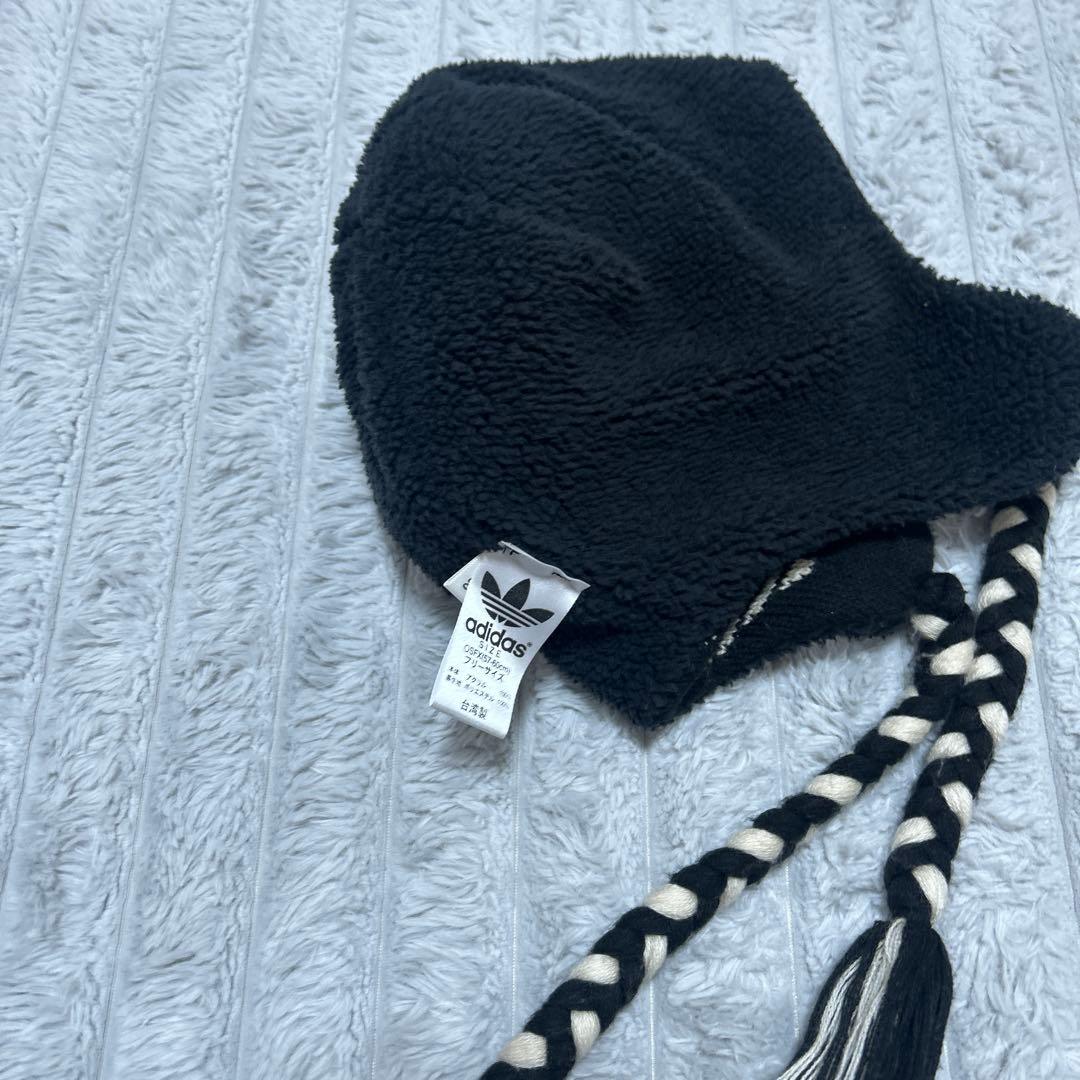00s old adidas フラップ付き ポンポン ビーニー y2k 平成 00s old