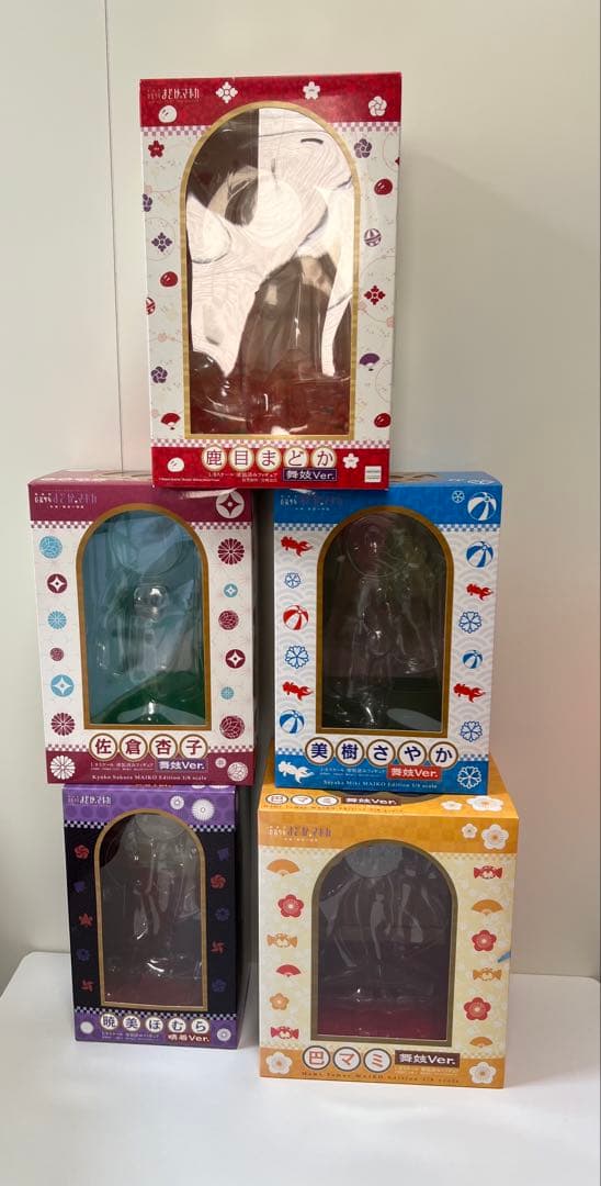 まどマギ舞妓、晴れ着フィギュア5体セット