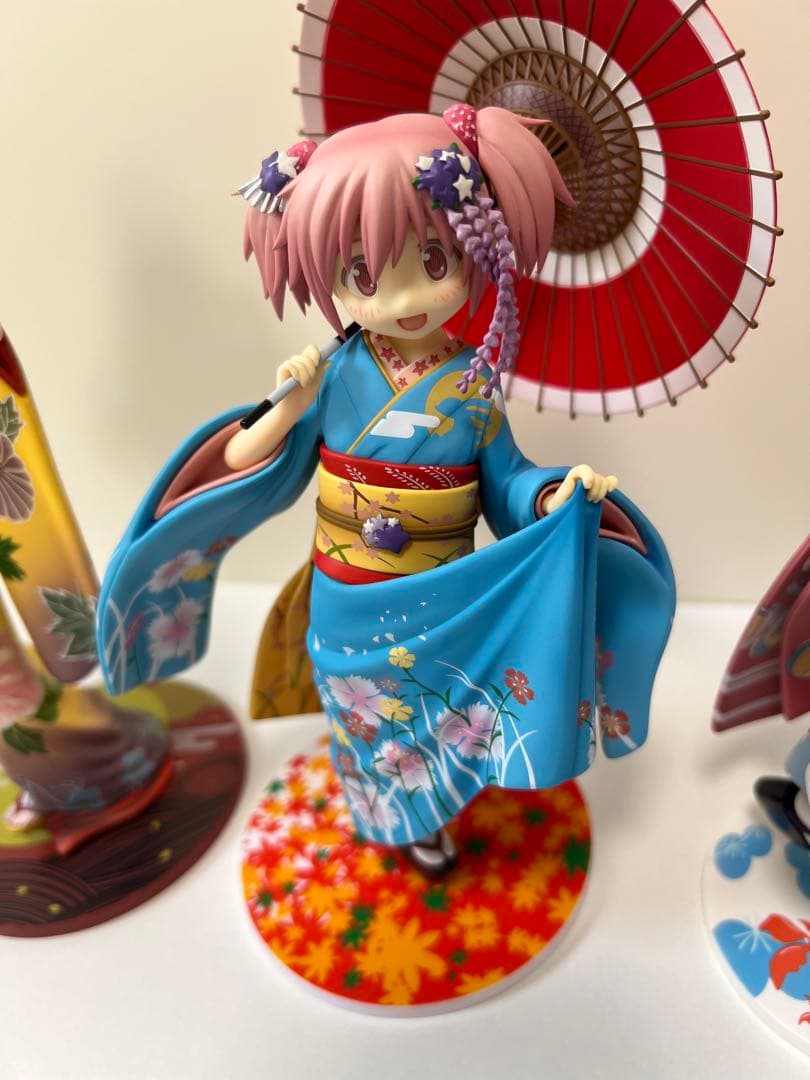 まどマギ舞妓、晴れ着フィギュア5体セット