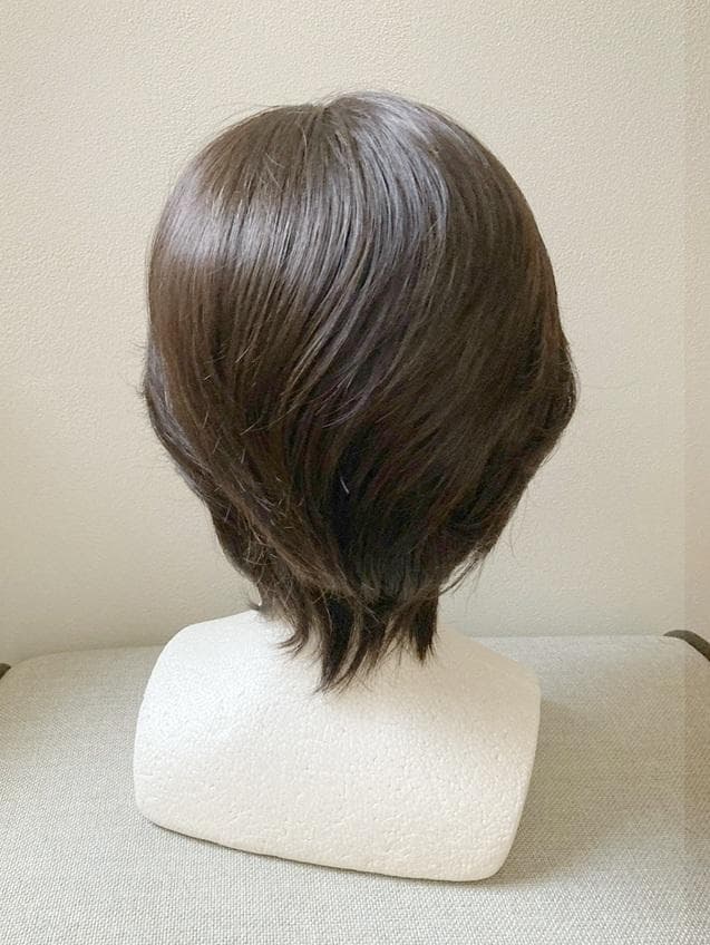 ナオアート(NAO-ART)　人毛MIX　らくらくフィット帽子ウィッグ　栗色