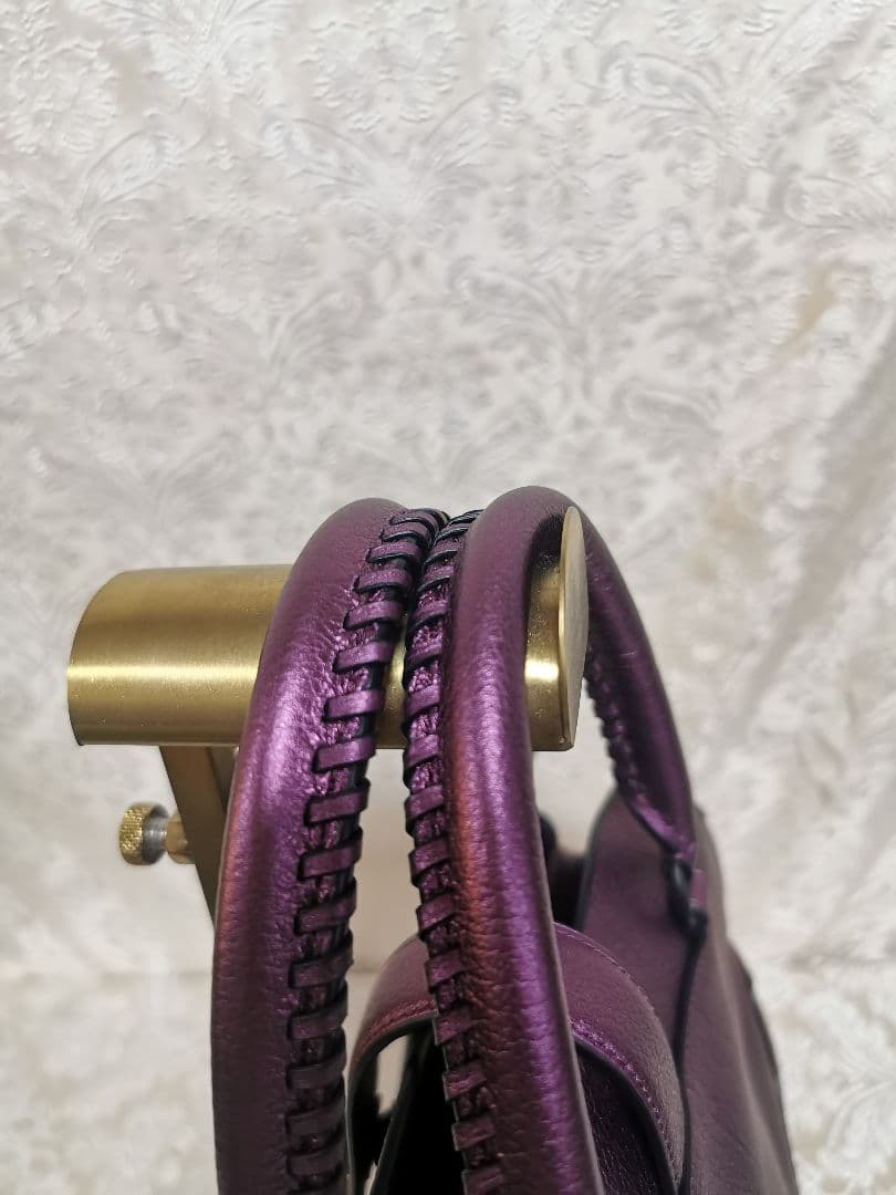 希少　コーチ　COACH　メタリック　パール　2WAY　ショルダー　ハンドバッグ