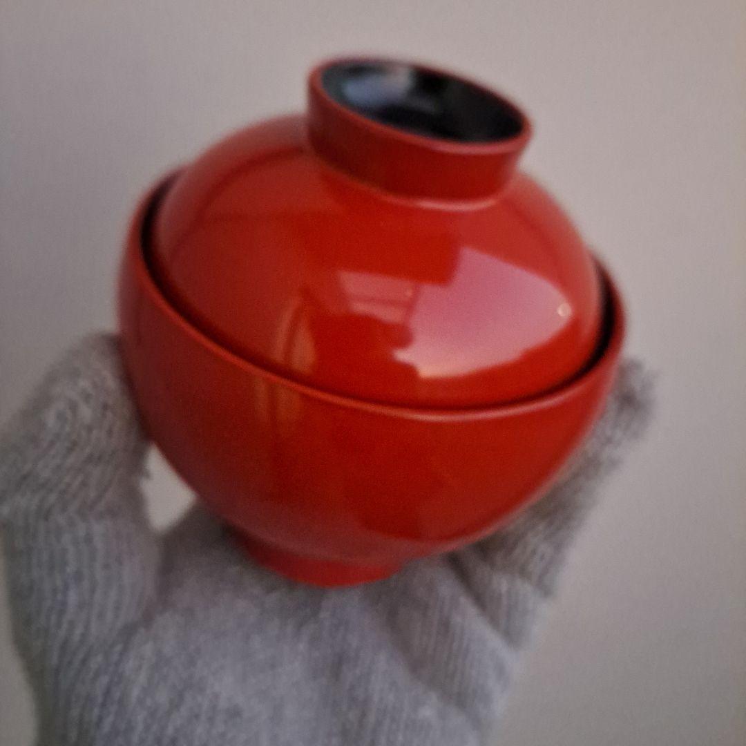 【輪島塗　まり椀×5客】布着本堅地 二代目\"九香作　未使用/長期保管品