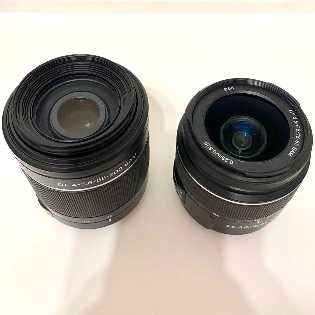 極上品】SONY Wズームレンズセット SAL1855＋SAL55200-2