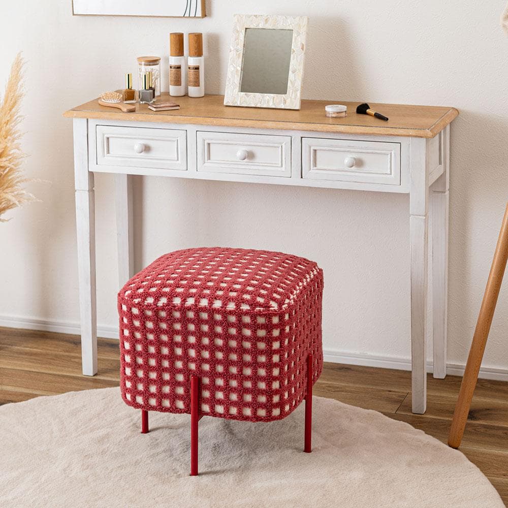 新品 送料込み スツール 椅子 1脚 レッド 高さ45cm