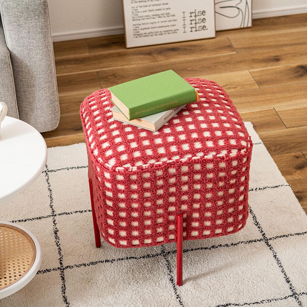 新品 送料込み スツール 椅子 1脚 レッド 高さ45cm