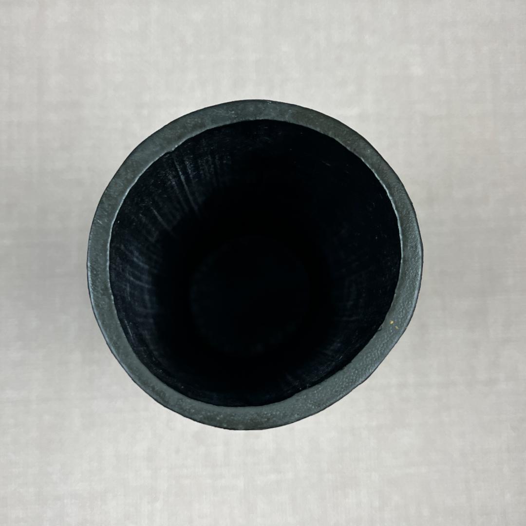 43『淡々斎好写 宝珠籠花入』 平安竹宝斎系統 共箱 落とし