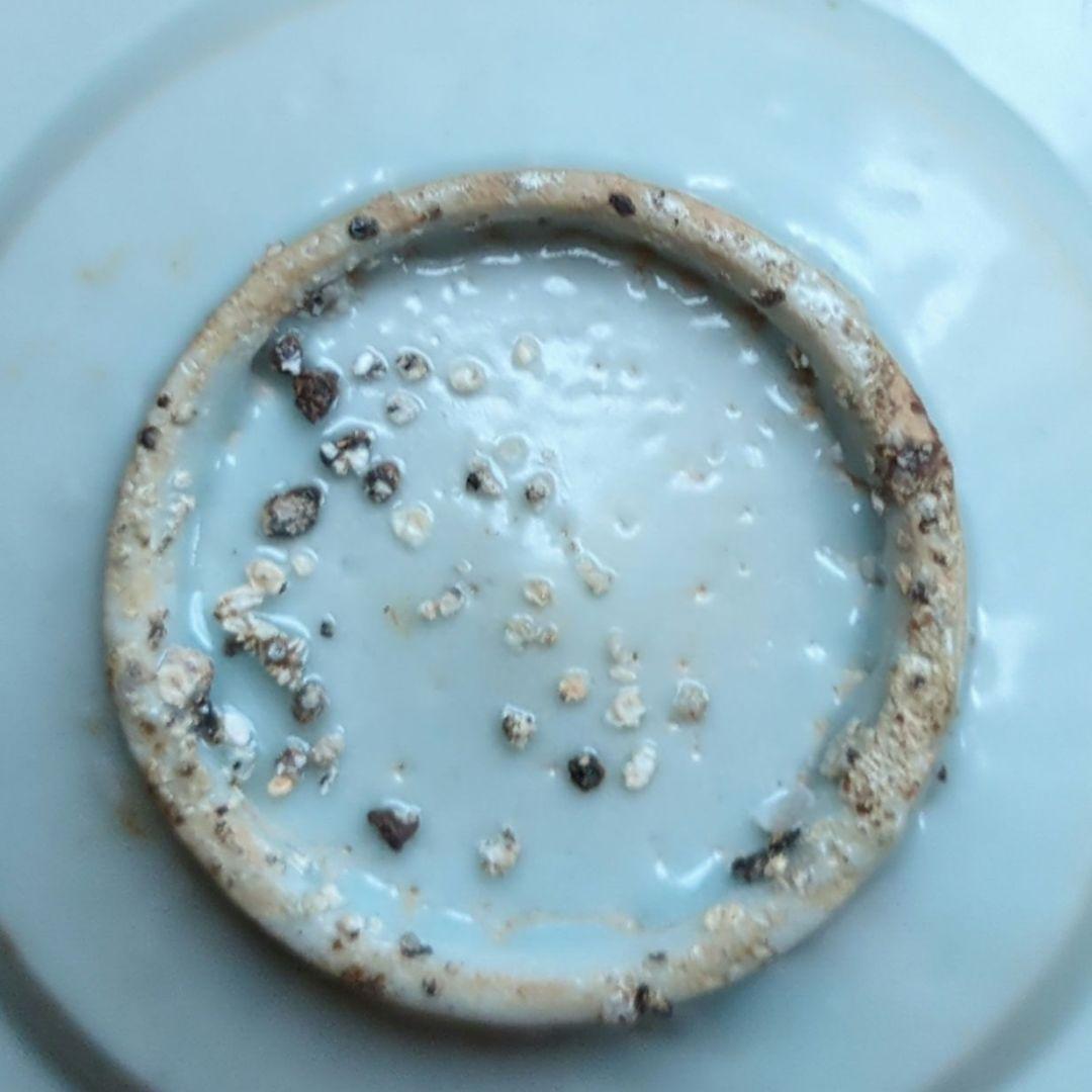 白磁皿 木箱付き 直径約10cm 骨董品 李朝初期 白磁 折縁