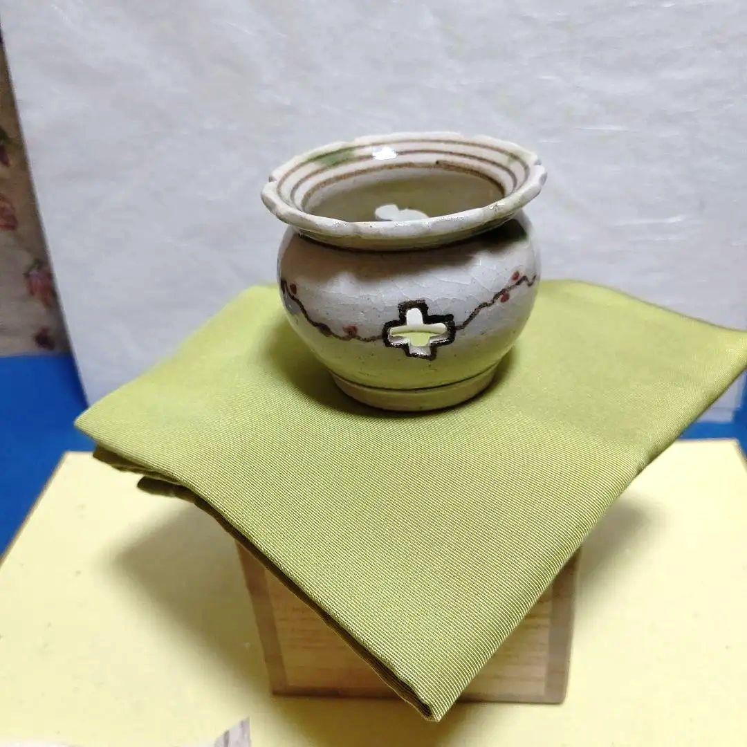 茶道具、蓋置、弥七田織部、加藤光右衛門作、はな3番 - メルカリ