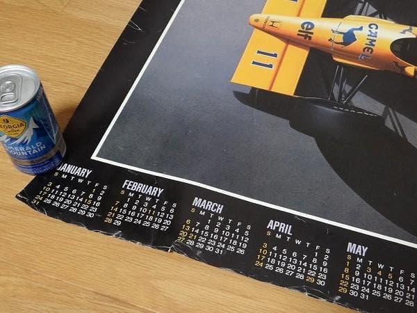 80年代 ロータス ホンダ 100T キャメル ポスター ネルソン・ピケ 中嶋悟